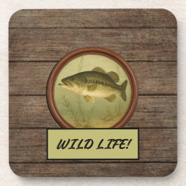 Bengal Tiger Mörk Wood Grain Underlägg Set