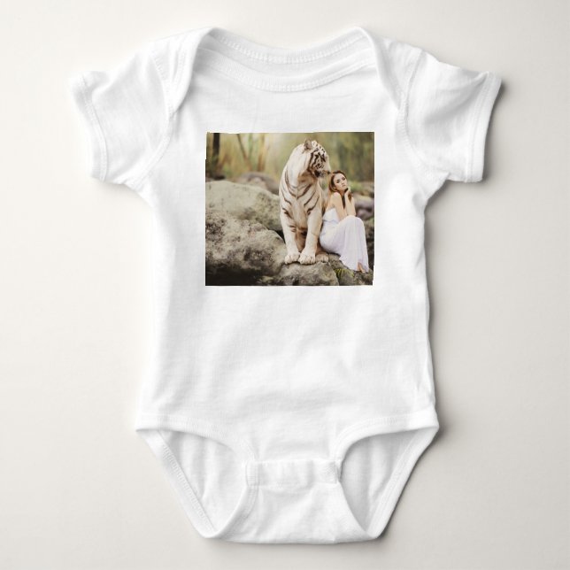 Bengal Tiger och Dam T Shirt (Framsida)