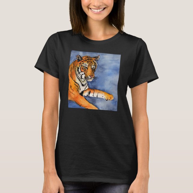 Bengal Tiger (Orange) Anpassningsbar Art Shirt Tröja (Framsida)