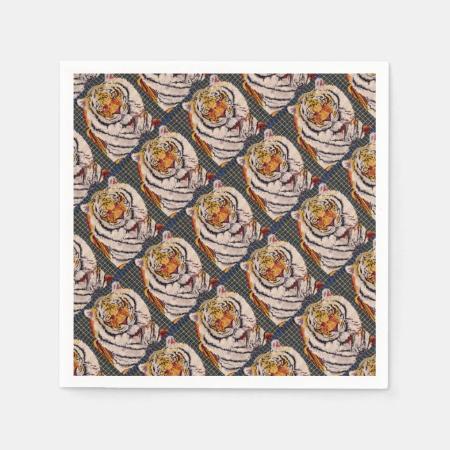 Bengal Tiger Pappersservett (Framsidan)