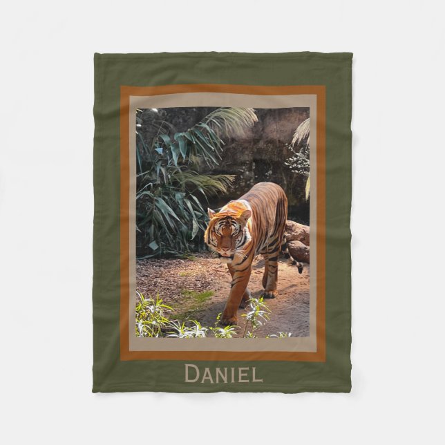 Bengal Tiger, personlig Fleece Blanket (Framsidan)
