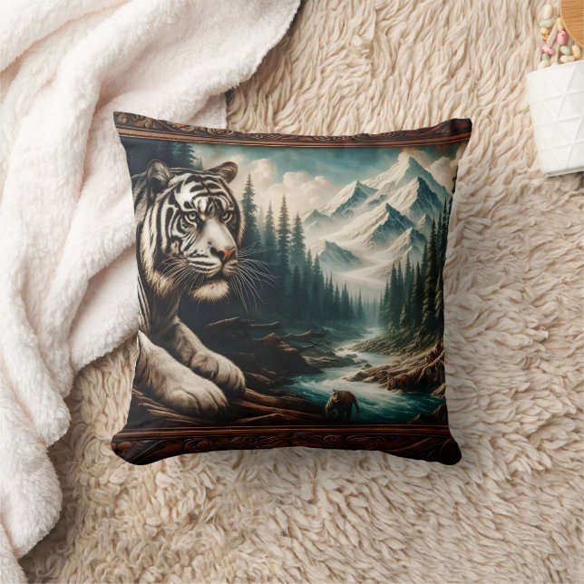 Bengal Tiger Restation by Mountain River Kudde (Filt)