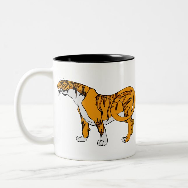 Bengal Tiger Två-Tonad Mugg (Vänster)