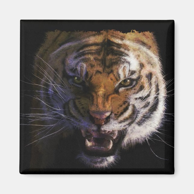 Bengal Tiger Wildlife Big Cat Älskare Photo Magnet (Framsidan)