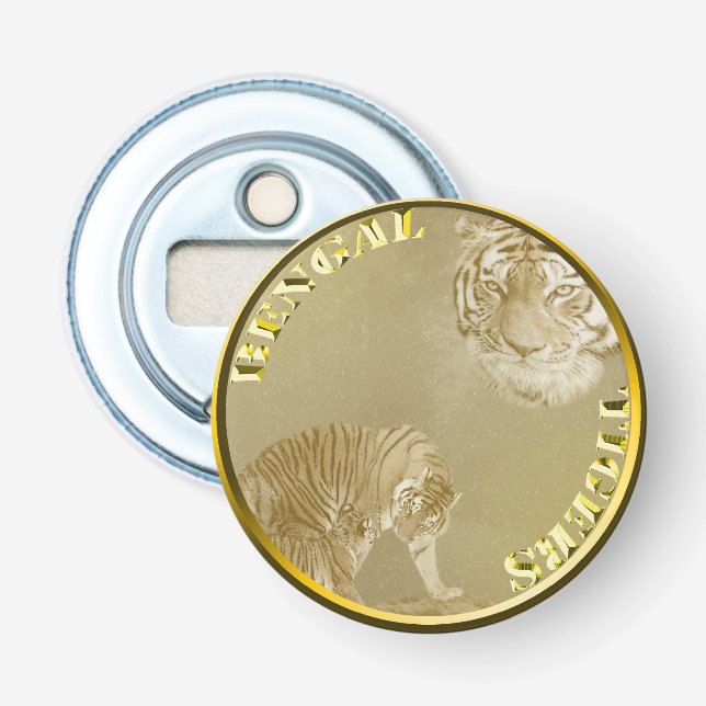 Bengal Tigers Guld Coin, Flaska-öppnare Flasköppnare (Framsidan)