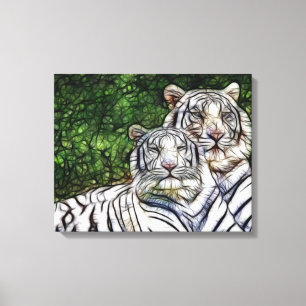 Bengal Tigers Wrapped Canvas