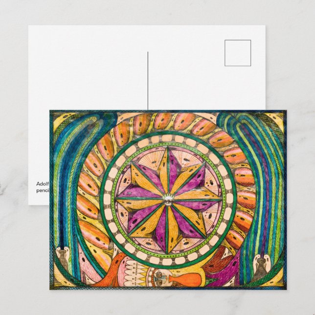 Bengali Fireworks | Adolf Wolfli | Vykort (Fram/baksida)