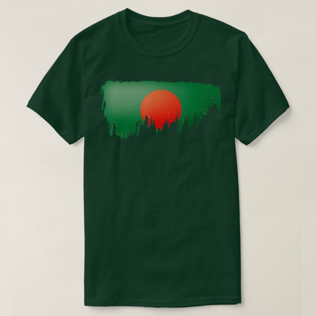Bengali Flagga Bangladesh independence day gift T Shirt (Design framsida)