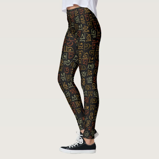 Bengalialfabet Leggings (Vänster)