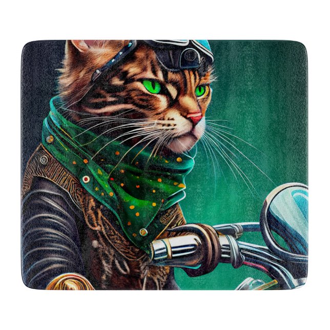 Bengalisk katt kör cykel på St. Patricks dag (Framsidan)