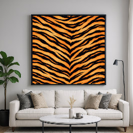 Bengalisk tiger djurmönster poster