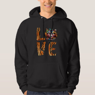 Bengalisk Tiger-målning Kärlek Bengalisk Tiger Ti Hoodie
