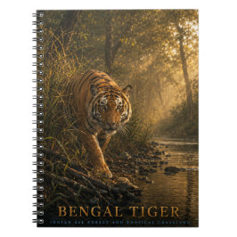 Bengalisk Tiger Sal Skog DJUR Anteckningsbok