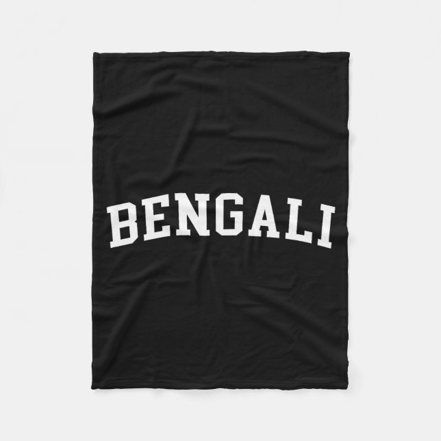 bengaliska  fleecefilt (Framsidan)