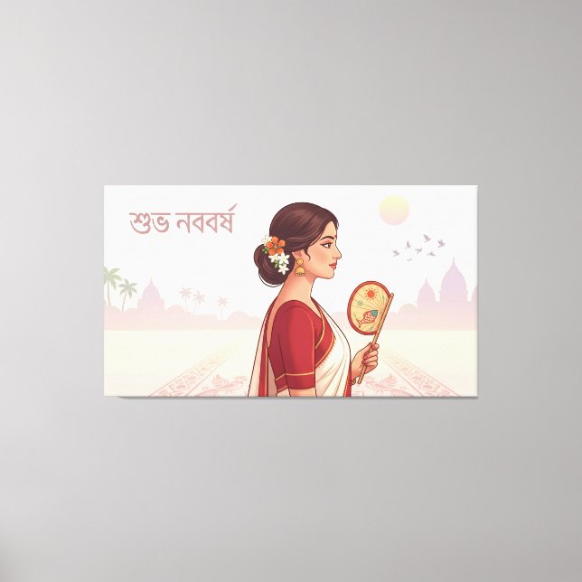 Bengaliska nyåret canvastryck (Framsida)