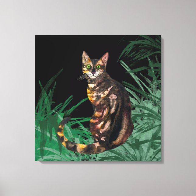 Bengalkatt Canvastryck (Framsida)