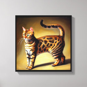 Bengalkatt canvastryck