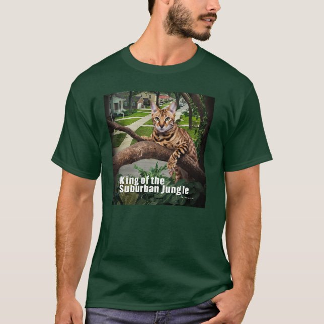 Bengalkatt: Kung i förortshuset T Shirt (Framsida)