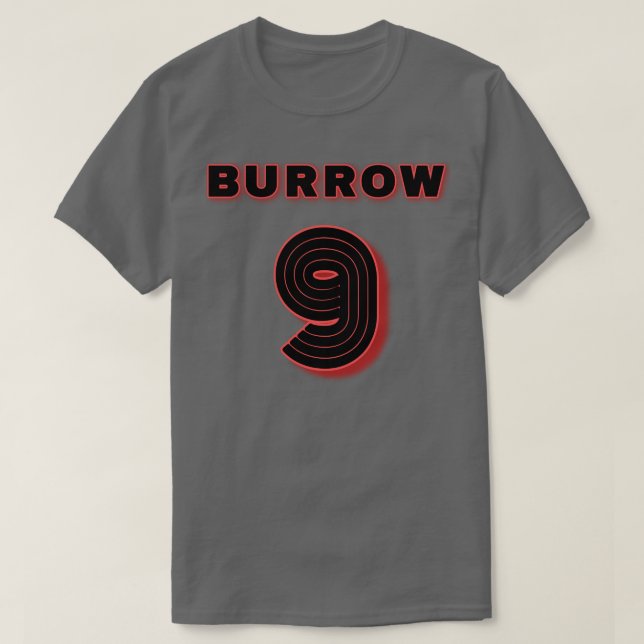 Bengals Joe Burrow-nummer T Shirt (Design framsida)