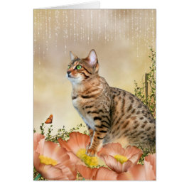 Bengals Rainy Day Hälsningskort
