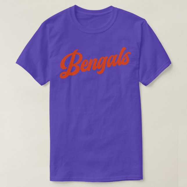 Bengals Retro Cincinnati Bengals T Shirt (Design framsida)