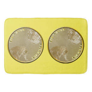 Bengals Tigers Guld Coin Badrumsmatta