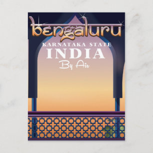 Bengaluru, Indien resaffisch Vykort