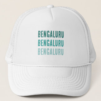 Bengaluru Indien Stadskarta Minimalistisk Design Keps