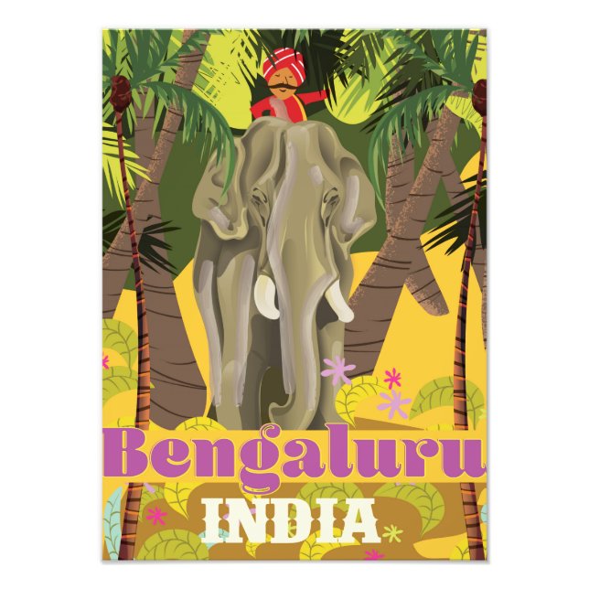 Bengaluru indisk reseposters fototryck (Framsidan)