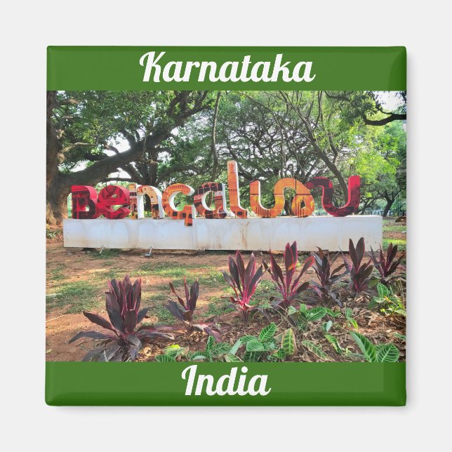 Bengaluru, Karnataka, Indien Magnet (Framsidan)