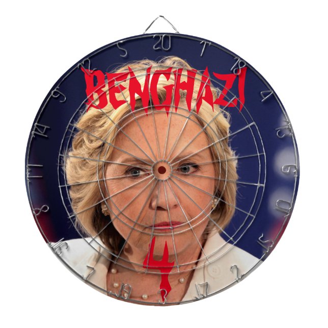 BENGHAZI 4 HILLARY DARTBOARD DARTTAVLA (Framsidan)