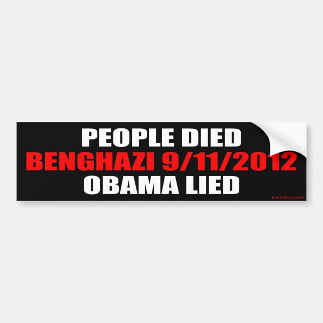 Benghazi 9/11/2012 bildekal (Framsidan)