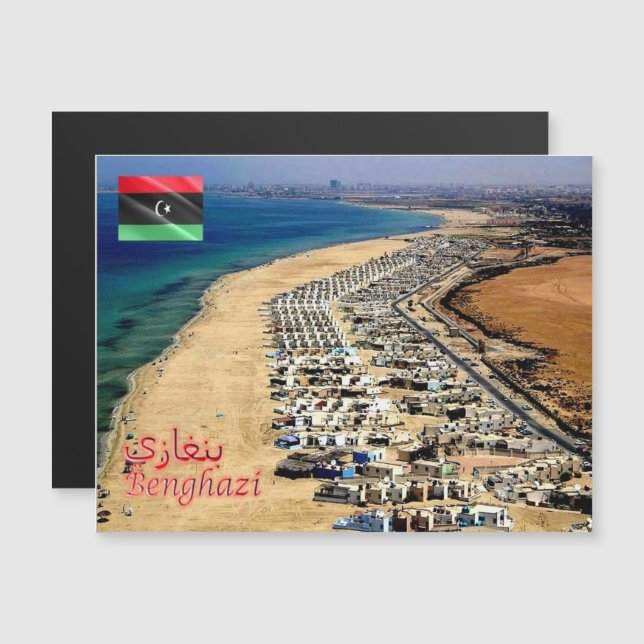 Benghazi - Libyen - Beach - (Fram/baksida)