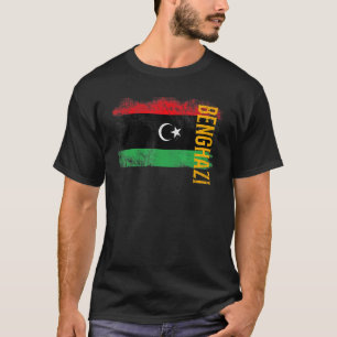 Benghazi Libyen Flagga för libyska Manar Women Kid T Shirt