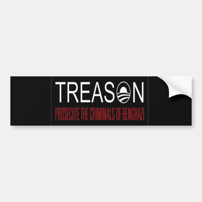 Benghazi Treason Bildekal (Framsidan)