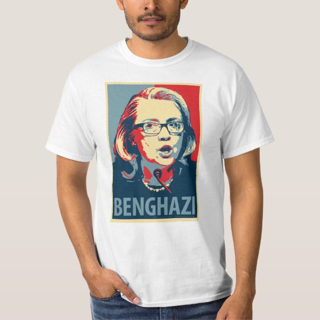 Benghazy T-tröja - Obama affischparodi Tee (Framsida)