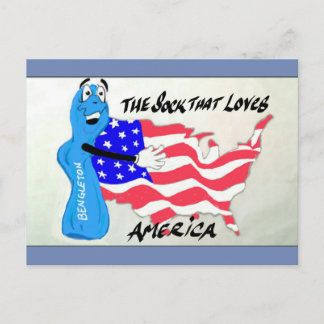 Bengleton Socks-vykort Vykort