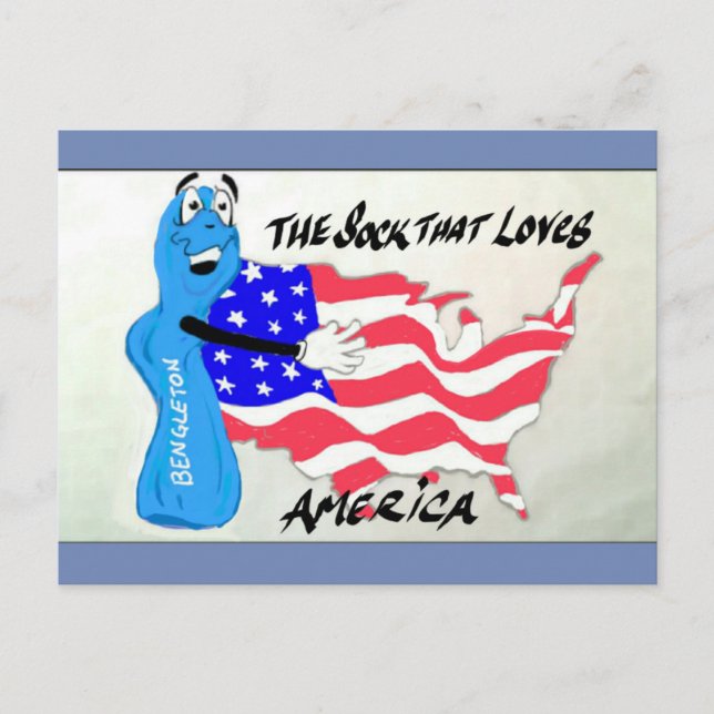 Bengleton Socks-vykort Vykort (Framsida)