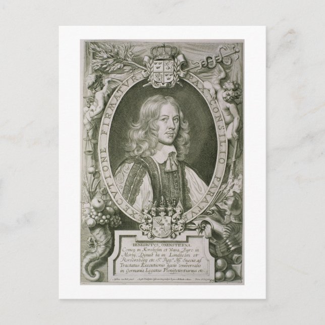 Bengt Gabrielsson Oxenstierna (1623-1702) från "Po Vykort (Framsida)