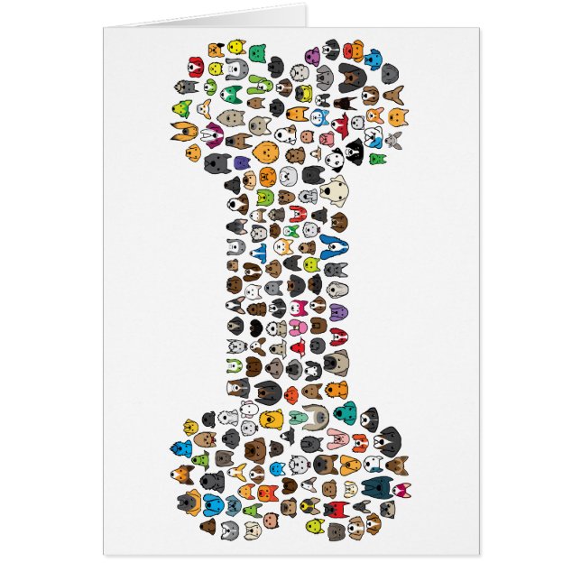 BENhundtecknad Hälsningskort (Framsidan)