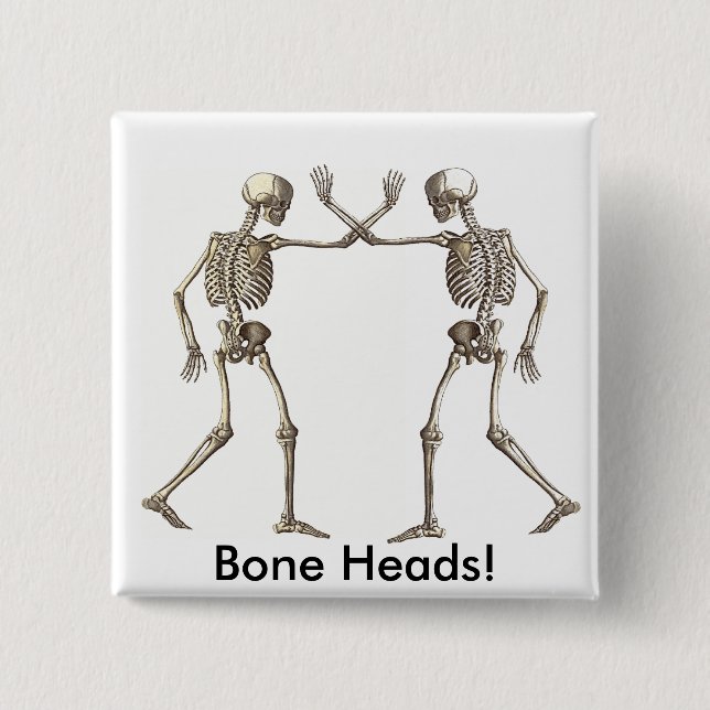 Benhuvuden Skeletoner Knapp (Framsida)