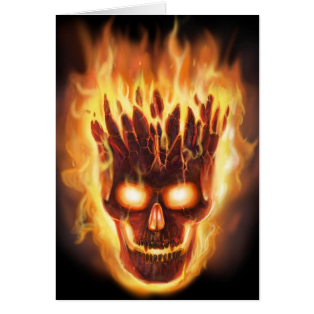 Benhuvudexplosioner Hälsningskort (Framsidan)