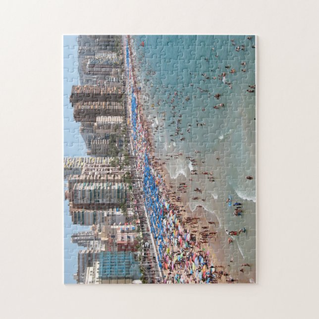 Benidorm Beach Jigszle Puzzle Pussel (Vertikal)