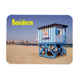Benidorm, caseta de salvamento en la playa magnet