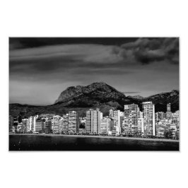 Benidorm Levante Beach Costa Blanca Spanien Fototryck