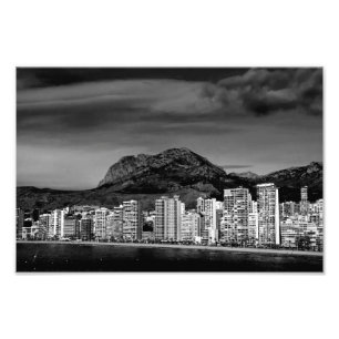 Benidorm Levante Beach Costa Blanca Spanien Fototryck