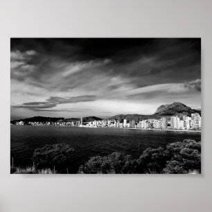Benidorm Levante Beach Costa Blanca Spanien Photo  Poster