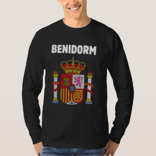Benidorm Patriotic Spain Emblem och Espana Symbol T Shirt