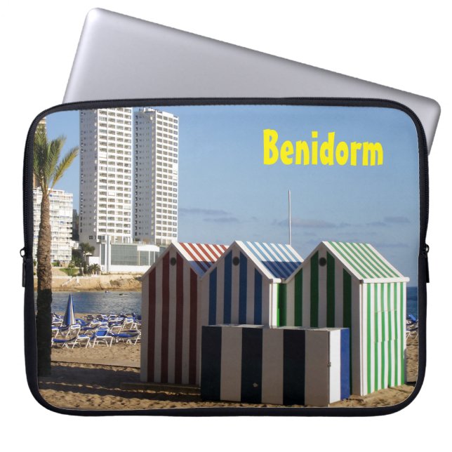 Benidorm, playa de Levante Laptop Fodral (Framsidan)