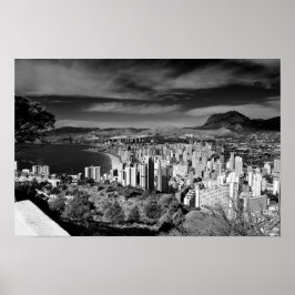 Benidorm Skyline Cityscape Costa Blanca Spanien Poster